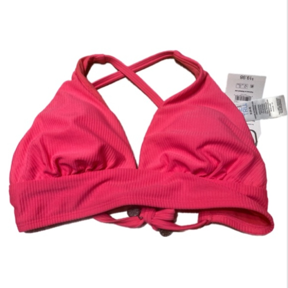 Time and Tru Pink Bikini Top SMALL NWT